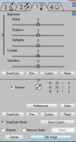 icorrect editlab pro adjustment tab 3