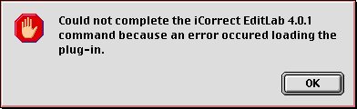 Error loading EditLab plug-in